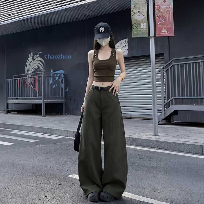 カーブワイドレッグデニム