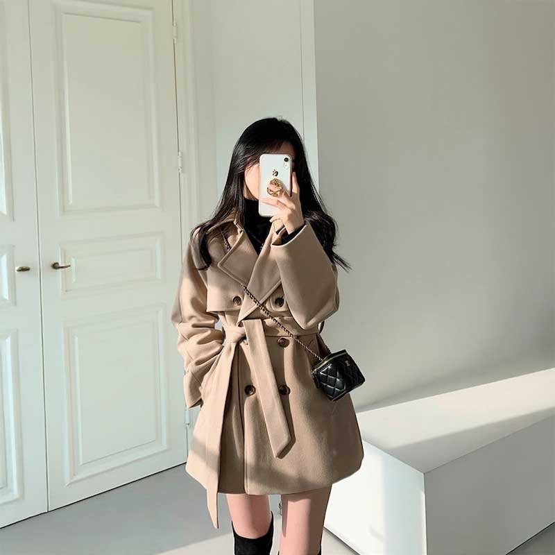 ウエストマークシルエットコート