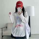 フラワープリントシアーロンT