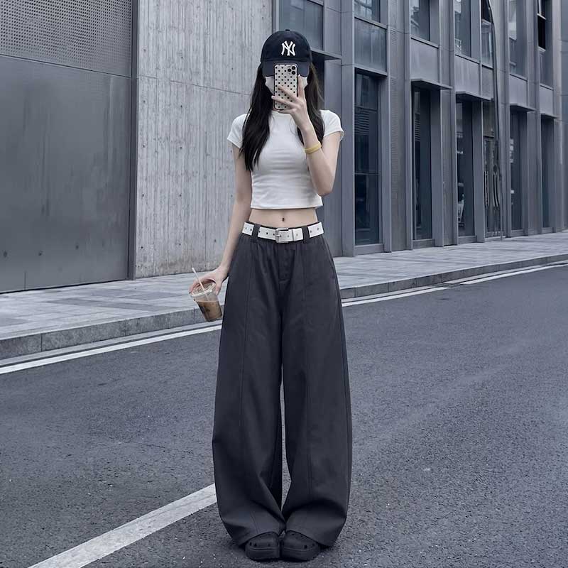 カーブワイドレッグデニム