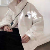 リバーシブルハイネックボアジャケット