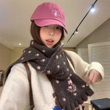 フラワーバンビタイトマフラー