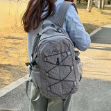 カジュアルメンズライクチェックリュック