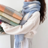 ギンガムキャンディーボリュームマフラー