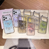 【iPhone17対応】猫耳カラーリボンiPhoneケース