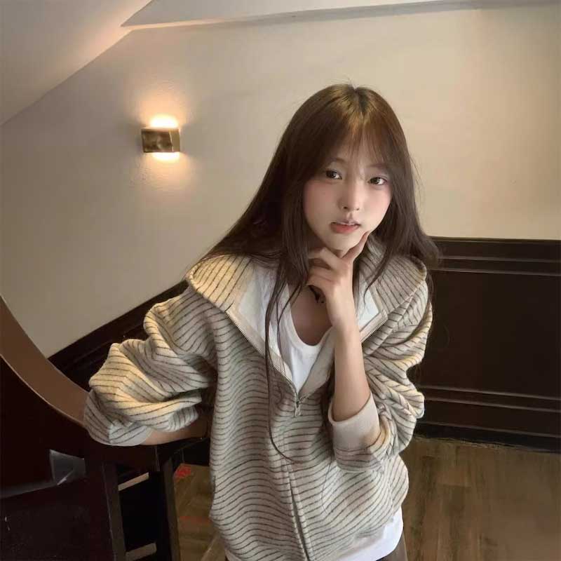 ソフトボーダーパーカー