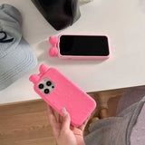 ピンクラブリボンiPhoneケース