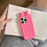 ピンクラブリボンiPhoneケース