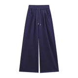 ワイドポケットアクセントドロースウェットパンツ