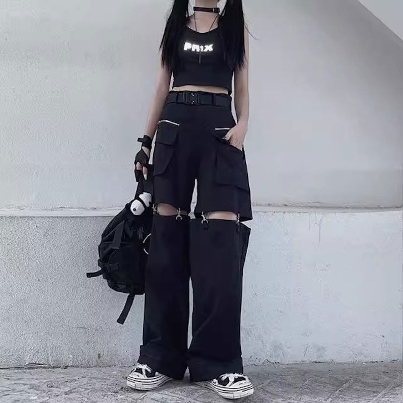 2wayスリットチェーンカーゴパンツ