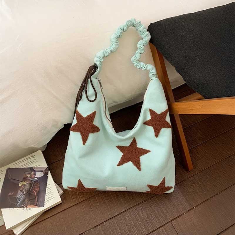 スターパターンカーブギャザーバッグ