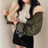 リバーシブルファーミリタリーブルゾン