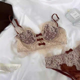 トリプルリボンヴィンテージブラ＆ショーツSET