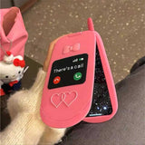 【iPhone17対応】開閉式ミラー付きガラケーiPhoneケース