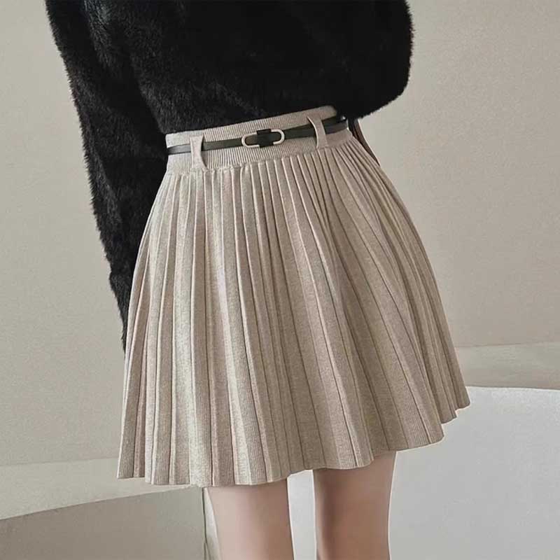 ウールタッチプリーツスカート