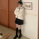 ウールタッチラインカラーカーディガン