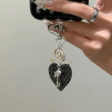 ドクロハートシルバーチャーム