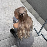 レオパードロングリボンヘアピン