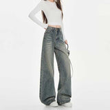 ライトカラーストリートワイドデニム