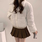 コーデュロイドロストダウンジャケット