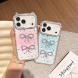 【iPhone17対応】猫耳カラーリボンiPhoneケース