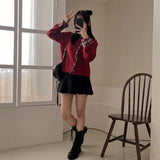 チェックアクセントカーディガン