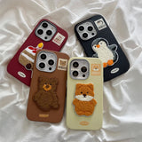 タフティングアップリケiPhoneケース
