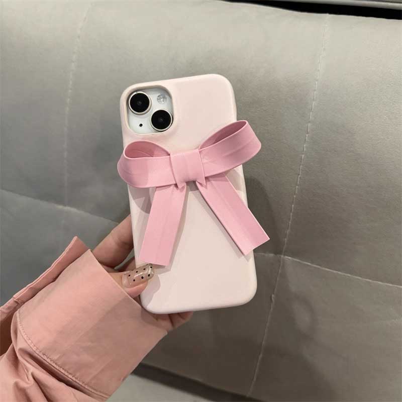 ビッグレザーリボンiPhoneケース