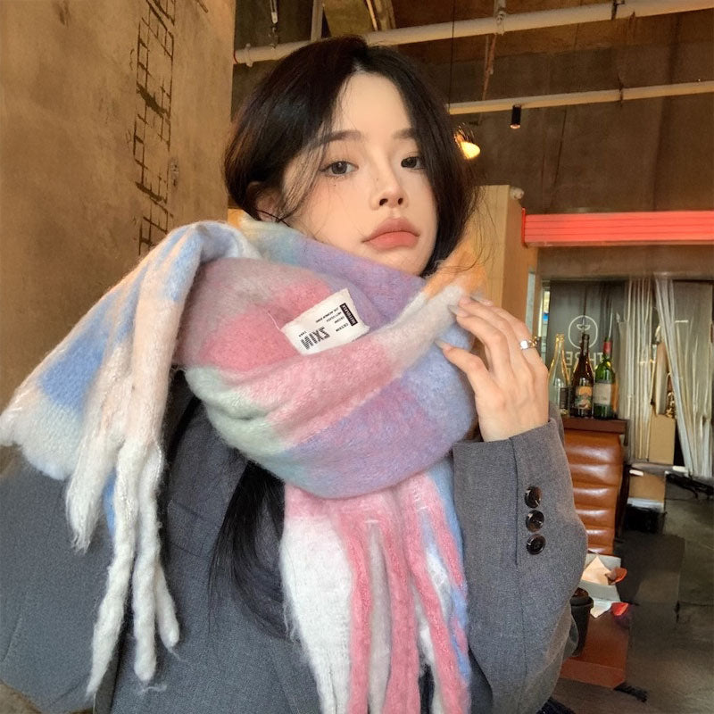 パステルマカロンボリュームマフラー