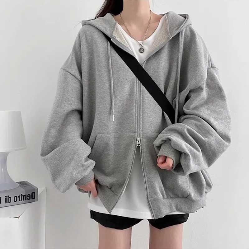 リラックスルーズパーカー