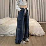 ワイドリラックスカーゴスウェットデニム