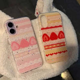 いちごデコレーションiPhoneケース