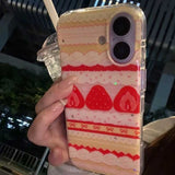 いちごデコレーションiPhoneケース