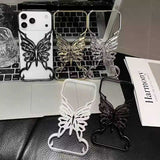 【iPhone17対応】バタフライフレームiPhoneケース