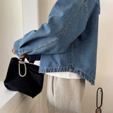 デニムボタンシャツパーカー