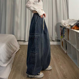 ワイドリラックスカーゴスウェットデニム