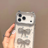 【iPhone17対応】猫耳カラーリボンiPhoneケース