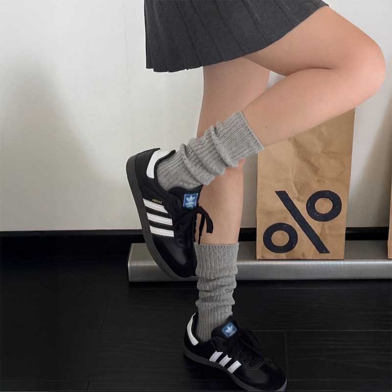 ルーズリブミドルソックス