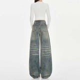 ライトカラーストリートワイドデニム