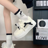 モノクロガールリボンスニーカー