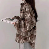 裏起毛オーバーチェックシャツジャケット