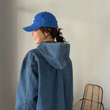 デニムボタンシャツパーカー