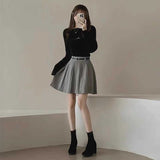 ウールタッチプリーツスカート