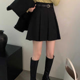 ワイドプリーツベルトスカート