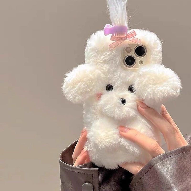 ちょんまげドッグぬいぐるみiPhoneケース