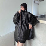 リバーシブルレオパードファーレザージャケット