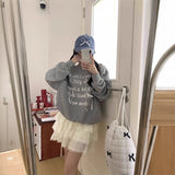 ショルダースリットロゴリボンスウェット