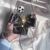 ビジューシアーリボンiPhoneケース