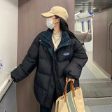 チェックアクセントオーバーダウンジャケット