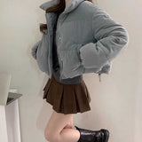 コーデュロイドロストダウンジャケット